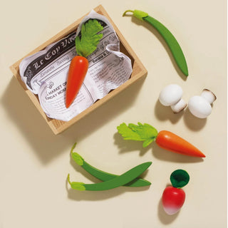 Le Toy Van Wooden Crate Toy Vegetables at Design Life Kids