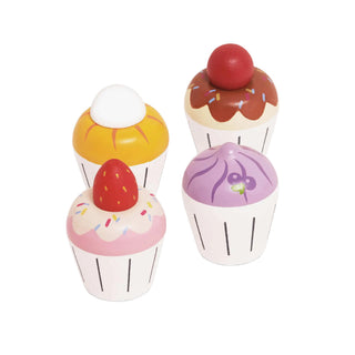 Le Toy Van Wooden Cupcake Play Food Set at Design Life Kids