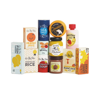 Le Toy Van Wooden Grocery Play Food Set at Design Life Kids