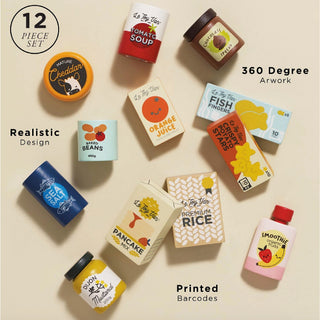 Le Toy Van Wooden Grocery Play Food Set at Design Life Kids