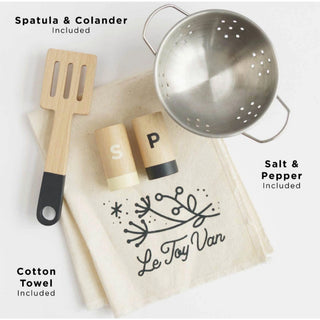 Wooden Rattan Play Kitchen Set at Design Life Kids