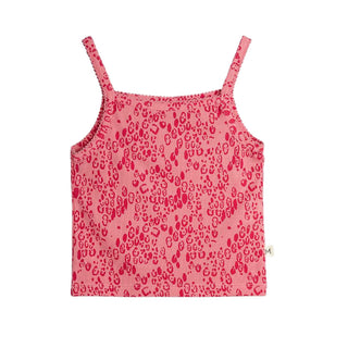 Mini Rodini Kids Pink Leopard Print Tank Top on Design Life Kids