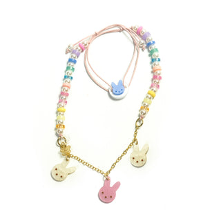 Lilies & Roses Pastel Bunnies Necklace at DLK

