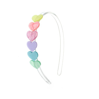 Lilies & Roses Pastel Hearts Headband at DLK