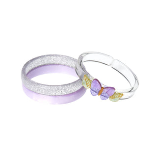Lilies & Roses Lilac Butterfly Bracelet Set at Design Life Kids