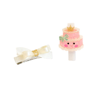 Lilies & Roses Birthday Hair Clip Set at Design Life Kids