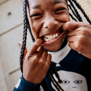 Little Man Happy Balloon Hoodie at DLK