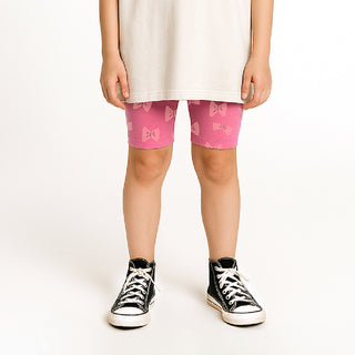 Little Man Happy Bow-Mazing Bike Shorts at DLK