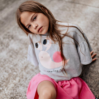 Snailing It Boxy Puff Shirt Little Man Happy on Design Life Kids