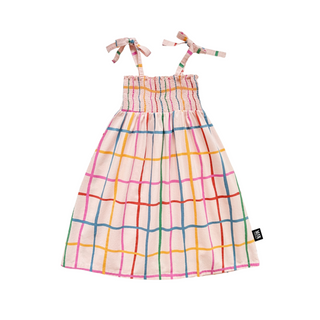Little Man Happy Kids Grid Dress on DLK