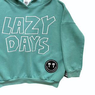 Little Man Happy Lazy Days Hooded Sweatshirt on DLK