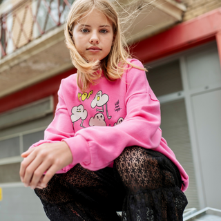 Little Man Happy Organic Popcorn Sweatshirt at DLK