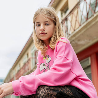 Little Man Happy Organic Popcorn Sweatshirt at DLK

