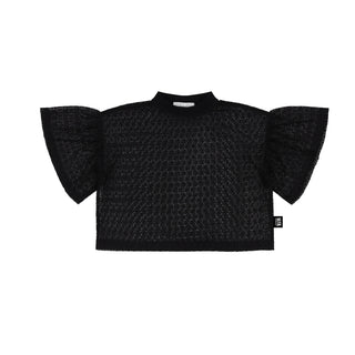 Lace Boxy Puff Shirt Little Man Happy on Design Life Kids