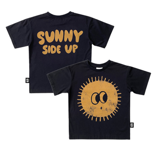 Little Man Happy Sunny Side Up Skate T-Shirt for kids at DLK