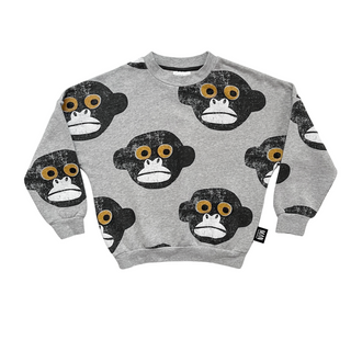 Little Man Happy Monkey Sweater for kids at DLK