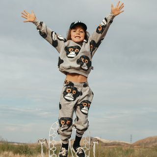 Little Man Happy Monkey Sweatpants for kids at DLK