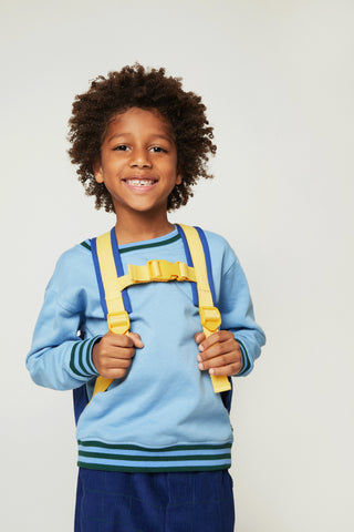 MC Blue Sweatshirt Mon Coeur on Design Life Kids