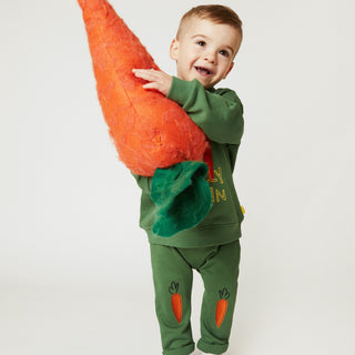Embroidered Carrot Baby Jogger Mon Coeur on Design Life Kids