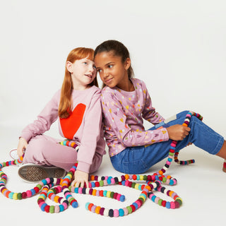 Mini Hearts Long Sleeve T-Shirt Mon Coeur on Design Life Kids