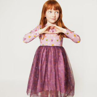 Mini Hearts Tulle Dress Mon Coeur on Design Life Kids