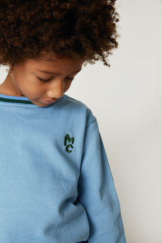 MC Blue Sweatshirt Mon Coeur on Design Life Kids
