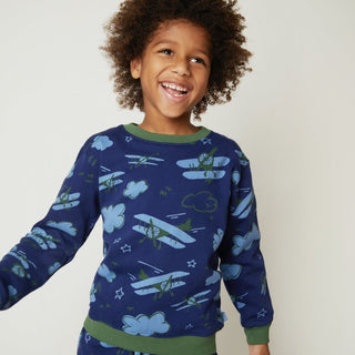 Airplane Sweatshirt Mon Coeur on Design Life Kids