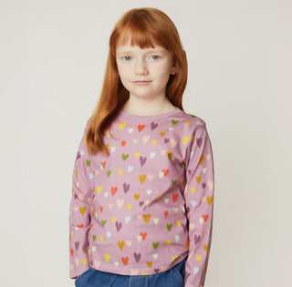 Mini Hearts Long Sleeve T-Shirt Mon Coeur on Design Life Kids