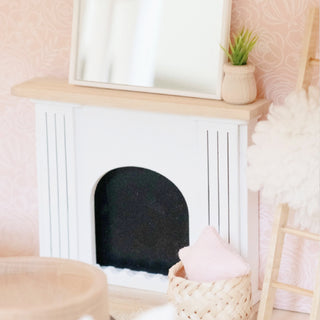 Macy Mae Dollhouse Fireplace at DLK