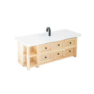 Macy Mae Dollhouse  Farmhouse Style Kitchen Island at DLK