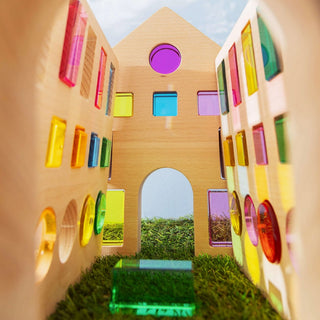 Beautiful Wood & Acrylic Building Blocks at Design Life Kids DLK