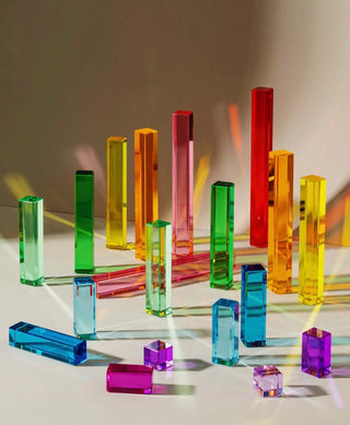 Millie Rainbow Acrylic Blocks at Design Life Kids
