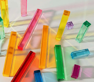 Millie Rainbow Acrylic Blocks at Design Life Kids