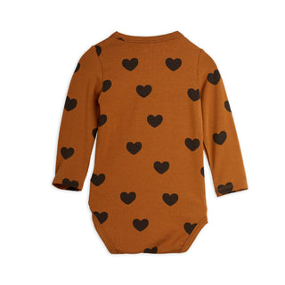 Mini Rodini Baby Hearts Print Bodysuit & Leggings Set at Design Life Kids