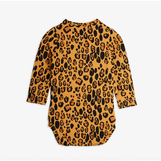 Mini Rodini Leopard Print Baby Bodysuit & Pant Set at Design Life Kids