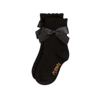 Satin Bow Socks Mini Rodini on Design Life Kids