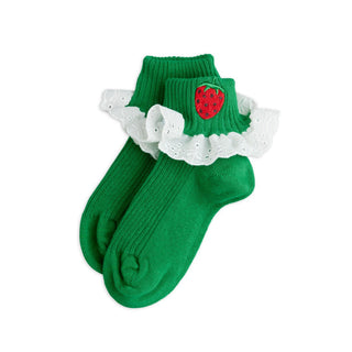 Mini Rodini Kids Strawberry Lace Socks at DLK