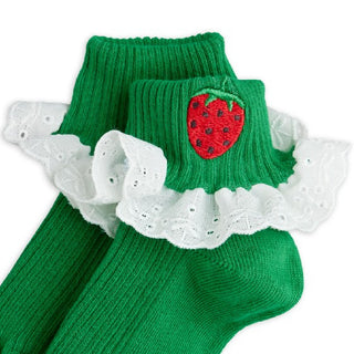 Mini Rodini Kids Strawberry Lace Socks at DLK
