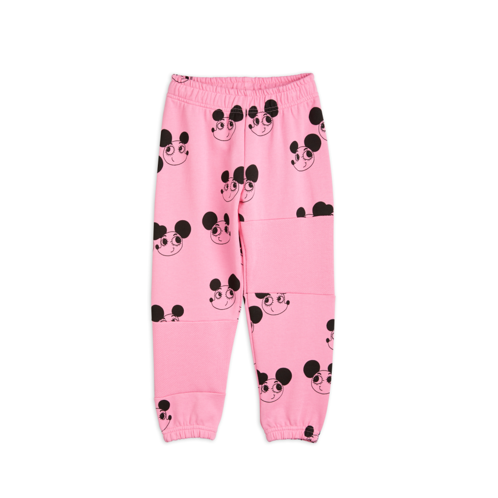 Mini Rodini Pink Ritzratz Mouse Sweatpants on Design Life Kids