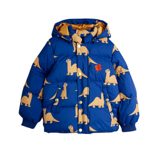 Mini Rodini Kids Dinosaur Removable Hood Puffer Coat at DLK