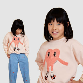 Mini Rodini Heart in Shoes Sweatshirt at Design Life Kids
