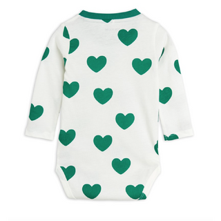 Mini Rodini Hearts Baby Bodysuit on DLK