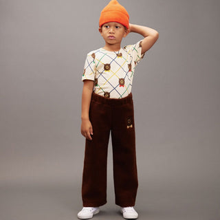 Bear Check T-Shirt by Mini Rodini at Design Life Kids