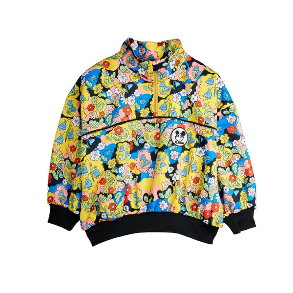 Mini Rodini Ritzratz Patch Half Zip Sweatshirt on Design Life Kids