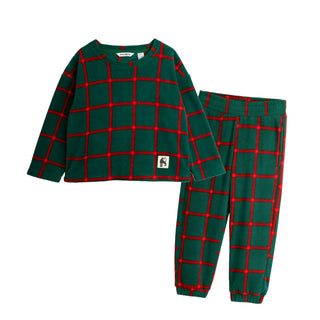 Mini Rodini Plaid Fleece Shirt on Design Life Kids