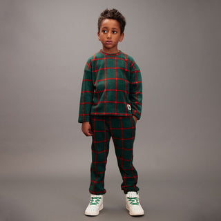 Mini Rodini Plaid Sweatpants on Design Life Kids