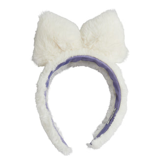 Mini Rodini White Faux Fur Bow Headband on DLK