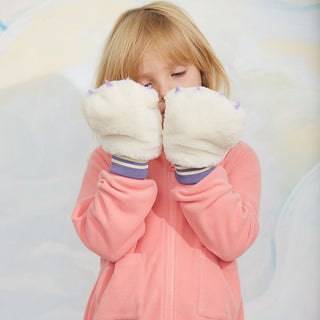 Mini Rodini Faux Fur Mittens at Design Life Kids