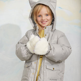 Mini Rodini Cat Ear Puffer Jacket at Design Life Kids
