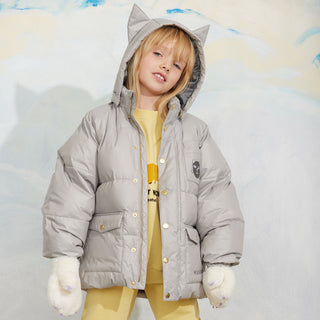 Mini Rodini Cat Ear Puffer Jacket at Design Life Kids